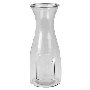 Home Accents Country Time 33.8 oz Glass Beverage Carafe Decanter, Clear, , large