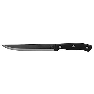 Home Accents 8" Stainless Steel Carving Knife with Contoured Bakelite Handle, Black, , large