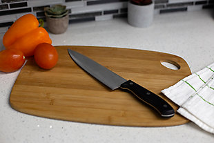 Home Accents 8" Stainless Steel Chef Knife with Contoured Bakelite Handle, Black, , rollover