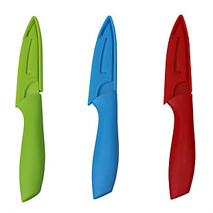 Home Accents 3.5" Stainless Steel Paring Knife (Set of 3), , large
