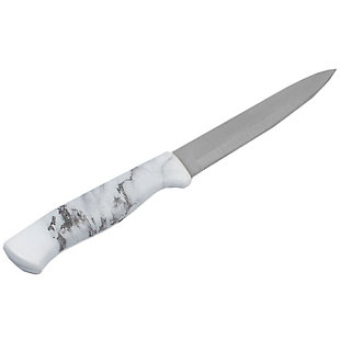Home Accents Marble Collection 5" Utility Knife, White, , large