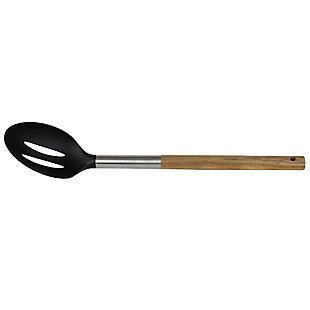 Home Accents Winchester Collection Scratch-Resistant Rubber Slotted Spoon, Natural, , rollover