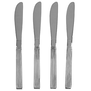 Home Accents 4-Piece Stainless Steel Dinner Knife Set With Eternity Mirror Finish, , large