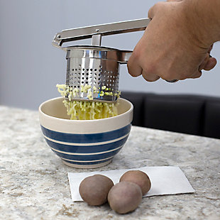 Home Accents Stainless Steel  Handheld  Potato Masher Ricer, , rollover