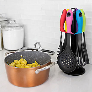 Home Accents 6-Piece Silicone Coated Kitchen Tool Set, , rollover