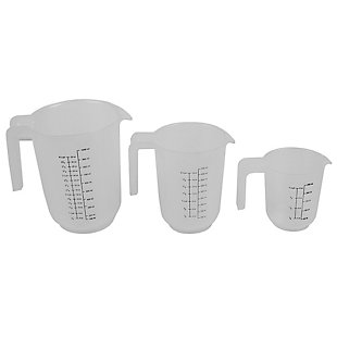 Home Accents Precise Pour 3-Piece Plastic Measuring Cup, , large
