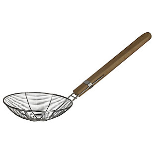 Home Accents Stainless Steel Strainer with Wooden Handle, , large
