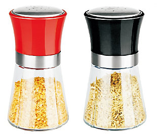 Home Accents 6 oz. Over-Sized Salt and Pepper Shakers with Stainless Steel Twist Caps, , rollover