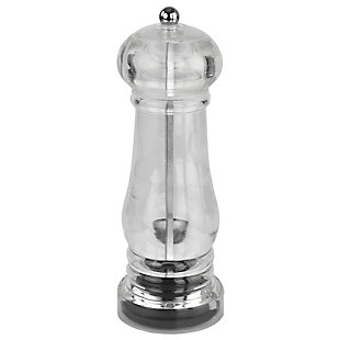 Home Accents Plastic Pepper Mill, Clear, , large