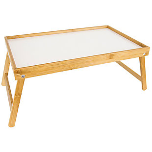 Home Basics Bed Tray with White Surface, , large