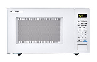 Sharp 1.1-Cu. Ft. 1000W Countertop Microwave Oven, White, large