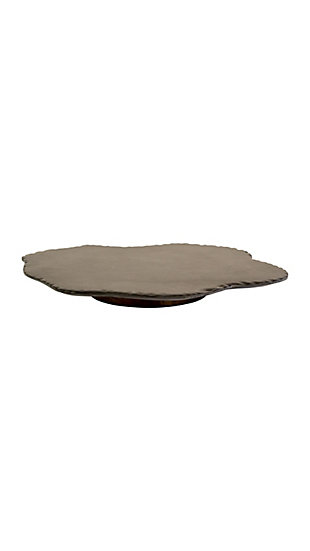 Black Lime with Rustic Edge Lazy Susan, , large