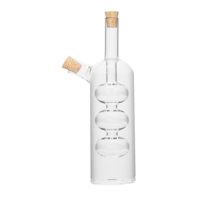 Creative Co-Op Hand-Blown Oil and Vinegar Cruet 