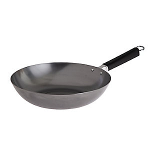 Joyce Chen Joyce Chen Professional Series 12-Inch Carbon Steel Stir Fry Pan with Phenolic Handle, , large