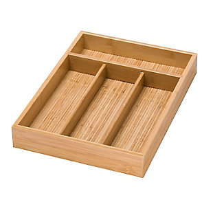 Honey-Can-Do Bamboo Cutlery Tray, , large