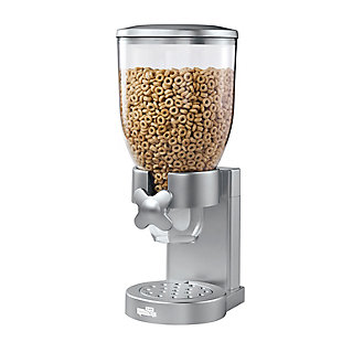 Honey-Can-Do 17.5-oz Cereal Dispenser with Portion Control, Silver, rollover