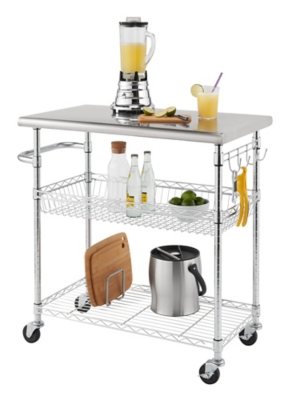 TRINITY EcoStorage® Stainless Steel Kitchen Cart, , large