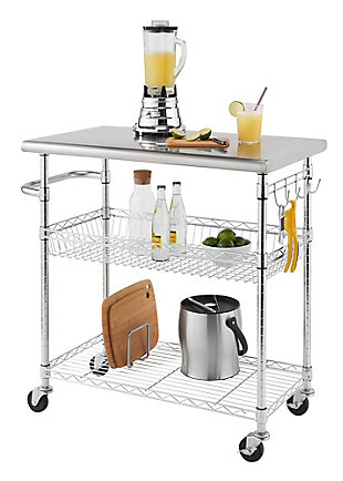 TRINITY EcoStorage® Stainless Steel Kitchen Cart, , large