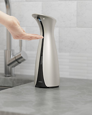 Umbra Otto Automatic Soap Dispenser 8.5oz, Nickel, rollover