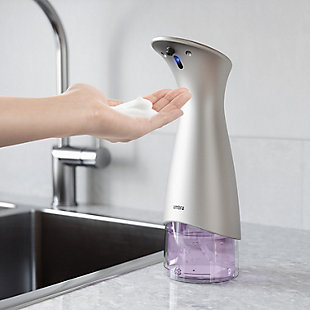 Umbra Otto Foaming Soap Dispenser 9.5oz, Silver, rollover