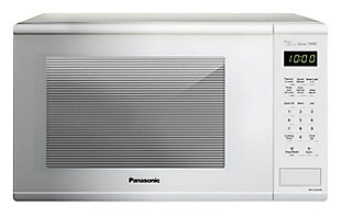 Panasonic Genius Sensor 1.3-Cu. Ft. 1100W Countertop Microwave Oven in White, , large