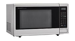 Sharp 1.1-Cu. Ft. Countertop Microwave with Alexa-Enabled Controls, Stainless Steel, , rollover
