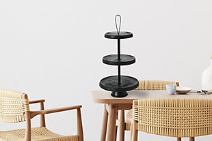Creative Co-op Elegant Modern 3-Tiered Tray Cake Stand, , rollover