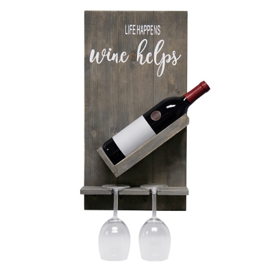 Wine bottle rack discount with big thoughts