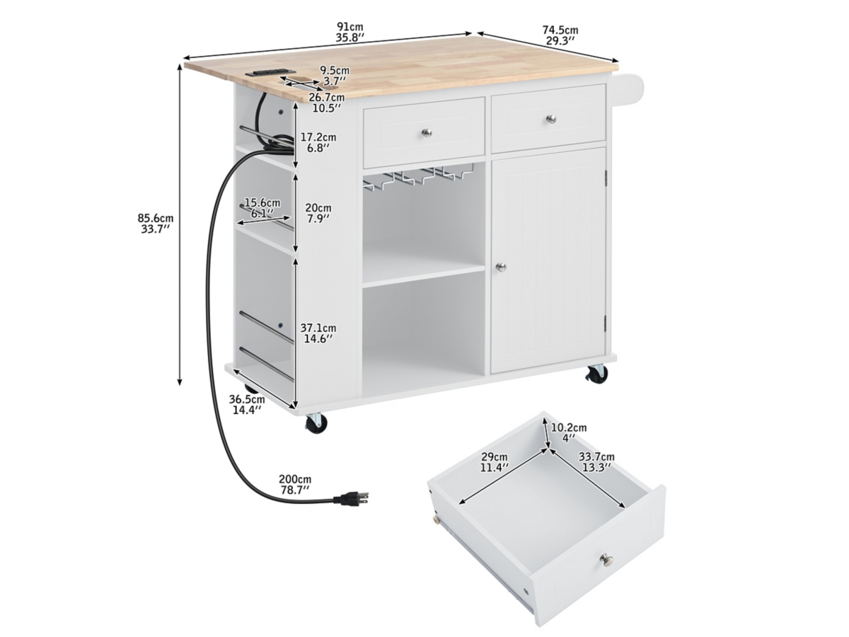 Dovelina Zenyra Kitchen Island | Ashley