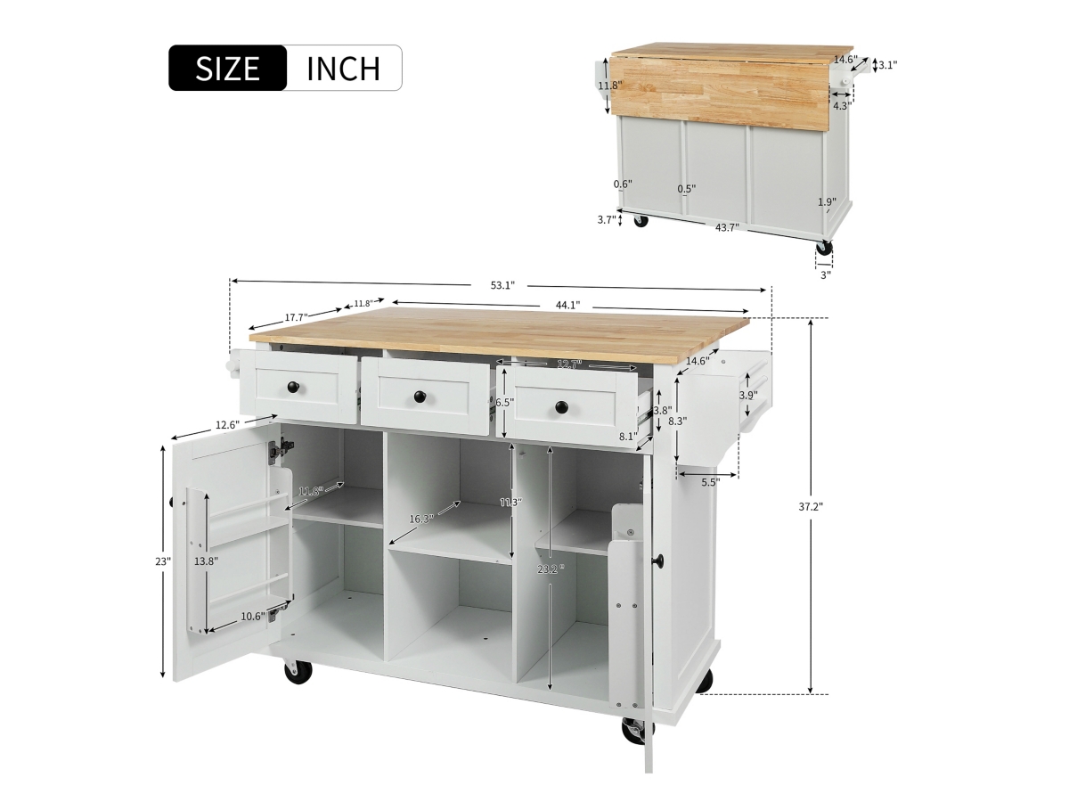 Dovelina Zenyra Kitchen Island | Ashley