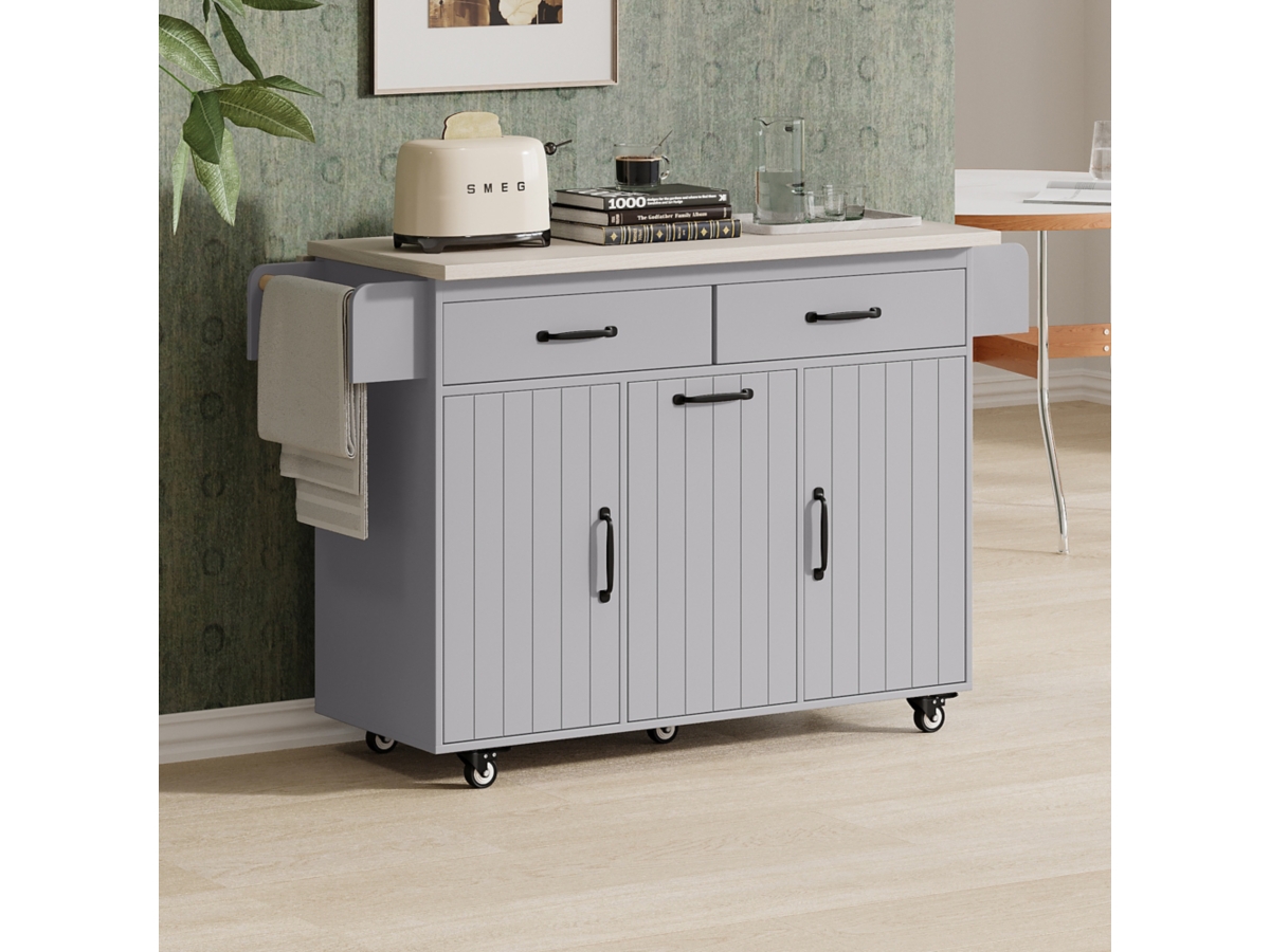 Dovelina Zenyra Kitchen Island with Storage Cabinet | Ashley