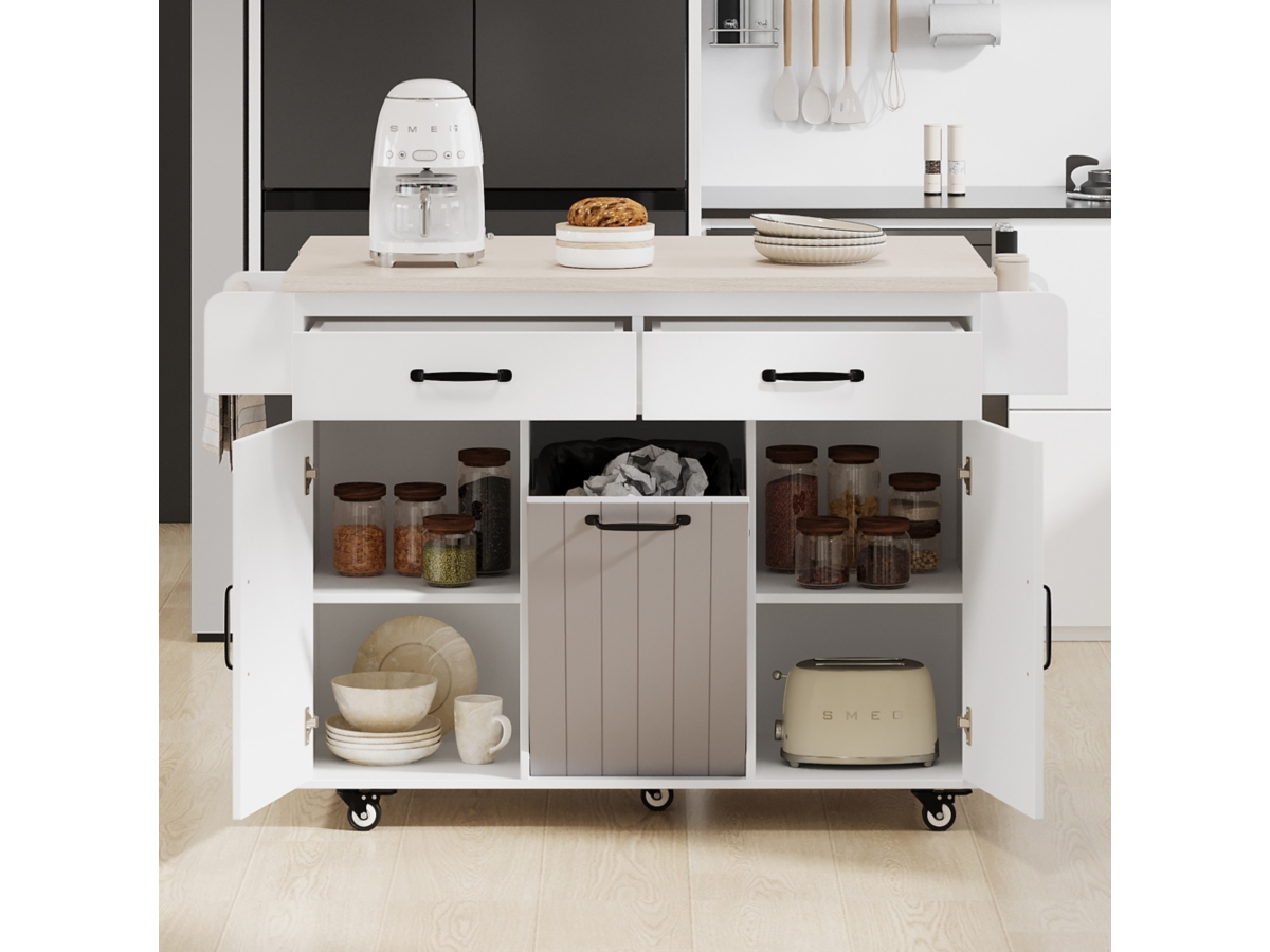 Dovelina Zenyra Kitchen Island with Storage Cabinet | Ashley