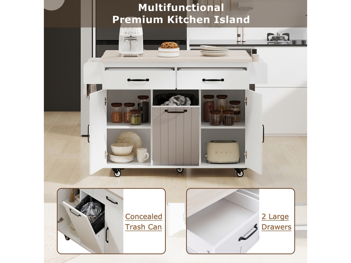 Dovelina Zenyra Kitchen Island with Storage Cabinet | Ashley