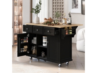 Dovelina Kiopy Kitchen Cart with Rubber wood