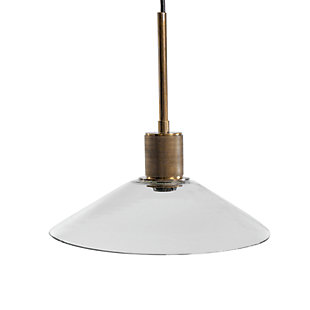 Chaness Pendant Light, Clear/Brass, rollover