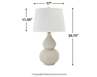 Saffi Table Lamp, Cream, large