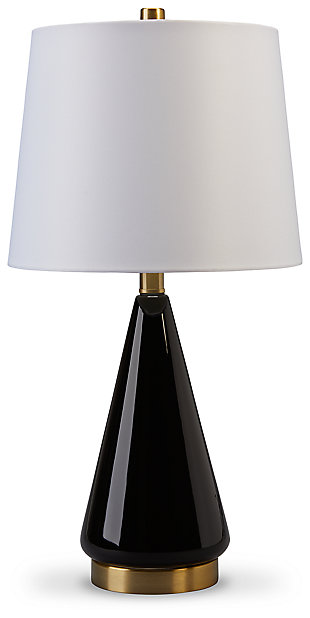 Ackson Table Lamp (Set of 2), Black/Brass Finish, large