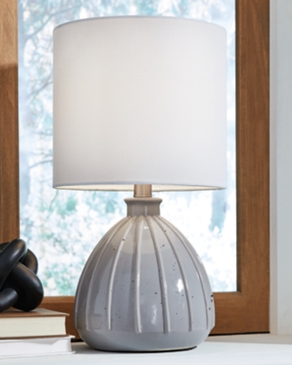 Grantner Table Lamp, Gray, rollover