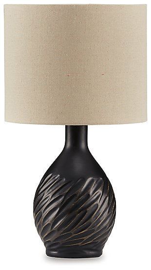 Garinton Table Lamp, Black, large