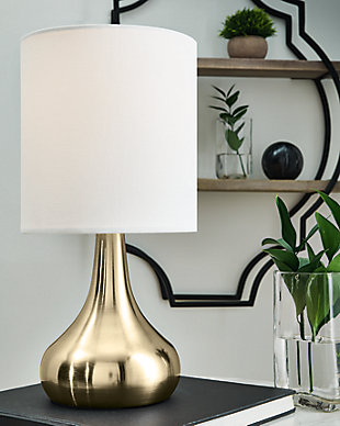 Camdale Table Lamp, Brass Finish, rollover