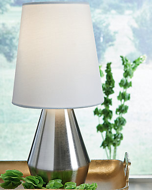Lanry Table Lamp, Silver Finish, rollover