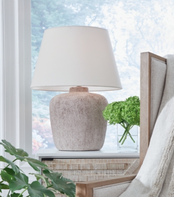 Grey Lydford Large Table Lamp