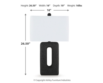 Wimmings Table Lamp (Set of 2) Dimensions