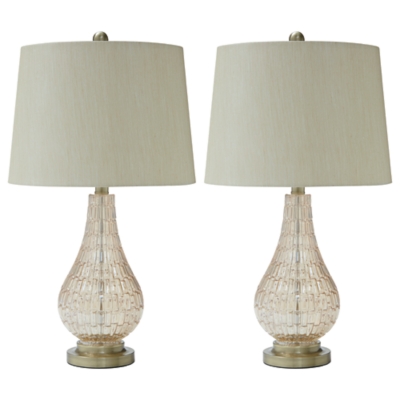 Latoya 2-Piece Table Lamp Set, Champagne