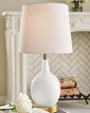Arlomore Table Lamp, White, rollover