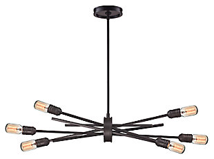Six Light Xenia 6-Light Chandelier in Oil Rubbed Bronze, Oil Rubbed Bronze, large