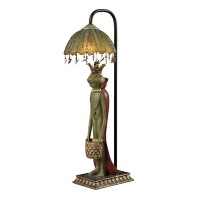 King King Frog with Basket Accent Lamp, , large