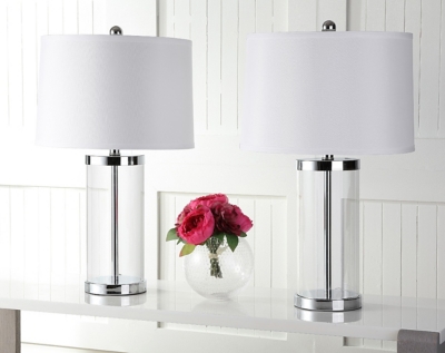 Glass Cylinder Table Lamp (Set of 2), , large