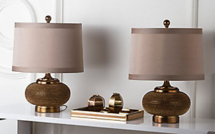 Textured Metal Table Lamp (Set of 2), , rollover