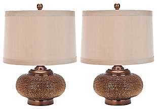 Textured Metal Table Lamp (Set of 2), , large